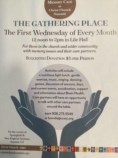 The Gathering Place offers conversation, music, gentle exercise and lunch.