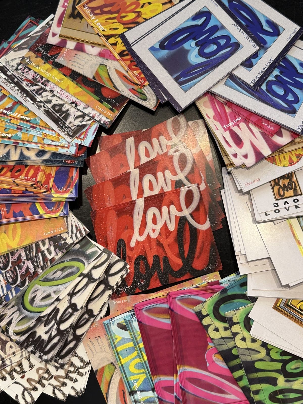 Art postcards were placed around Millburn for participants to discover, collect and share.
