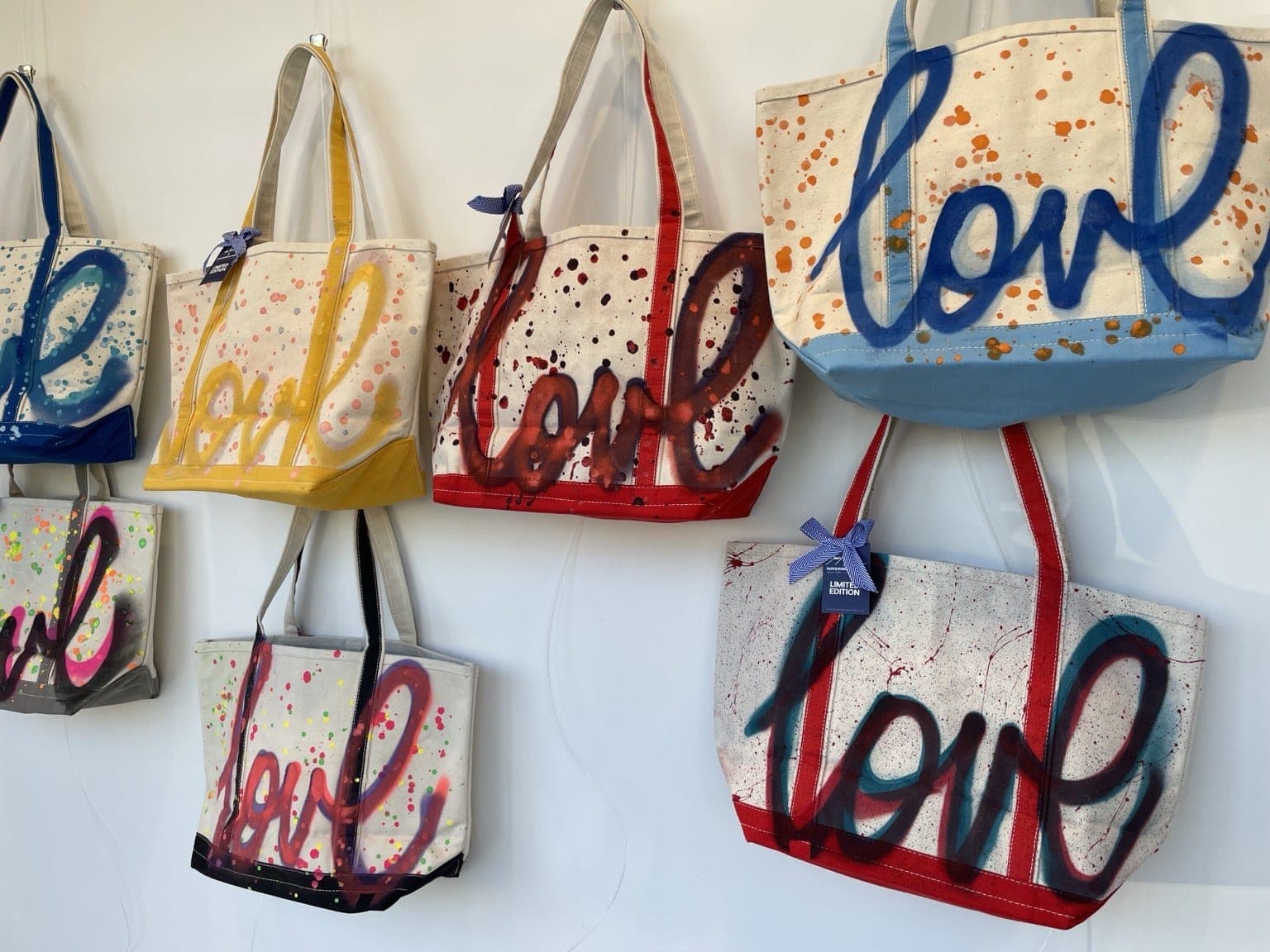 Limited-edition Love bags supported The Warehouse NJ.